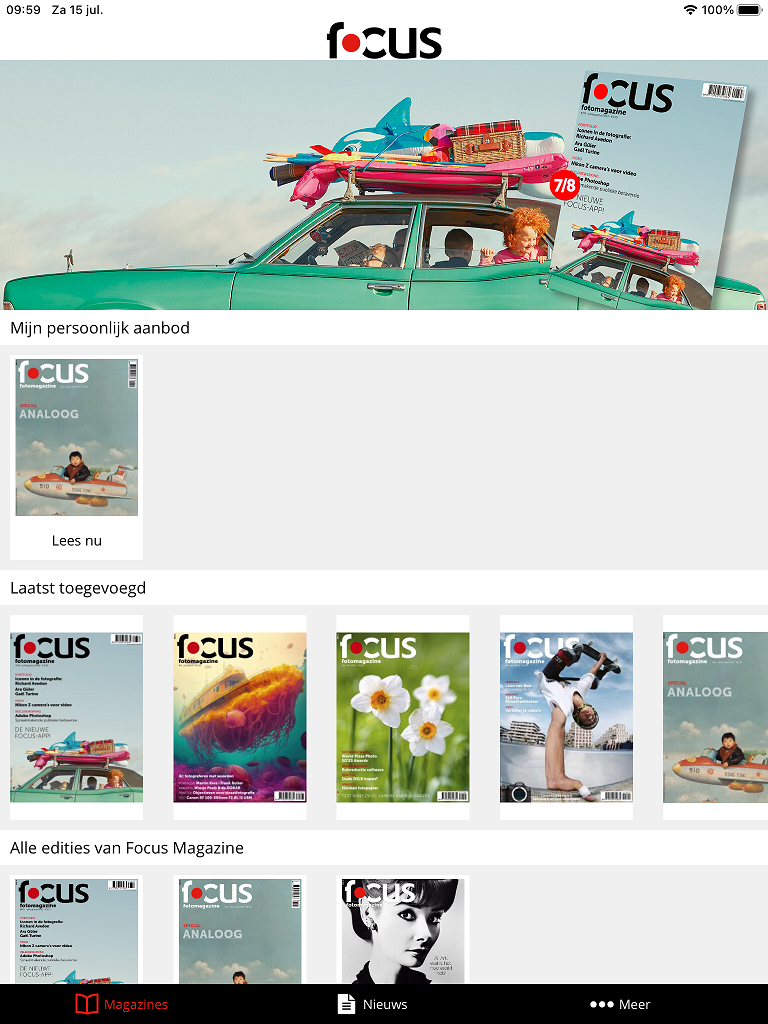 banner Focus app